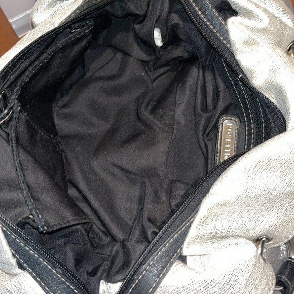 Rosetti   Shoulder bag  All fabric  shiny black silver  cream  Soft  lightweight - Picture 12 of 13